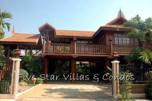 Lanna-style teak house for sale House Bang Sare