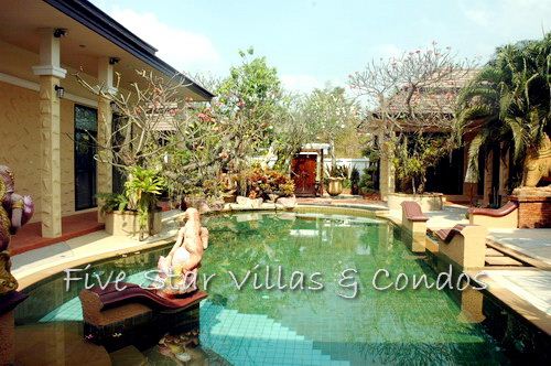 Magnificent Thai Bali-style villa set on half a Rai House East Pattaya