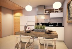 Habitus Condominium Jomtien showing the dining kitchen