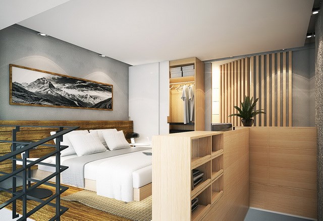 Habitus Condominium Jomtien showing the loft bedroom