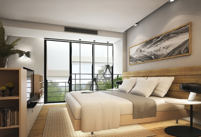 Habitus Condominium Jomtien showing the loft bedroom suite