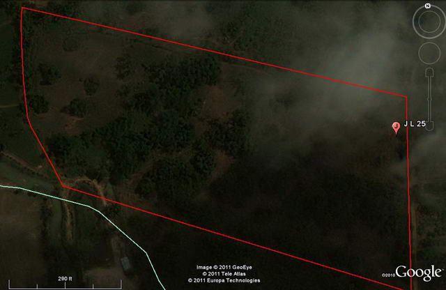 Land for sale Pattaya showing plan from above Land for sale Pattaya showing plan from above