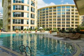 Condominium for rent Pattaya showing the communal pool