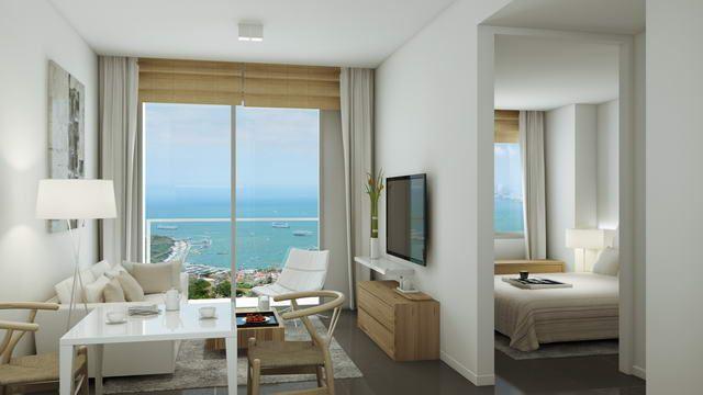 Condominium For Sale Pratumnak showing the 1 bedroom concept Condominium For Sale Pratumnak showing the 1 bedroom concept