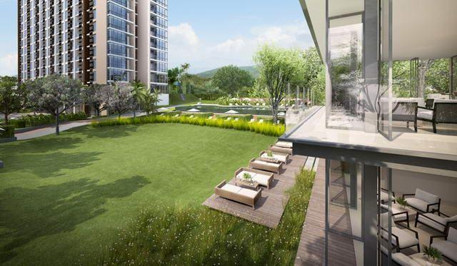 Condominium For Sale Pratumnak showing the communal gardens Condominium For Sale Pratumnak showing the communal gardens