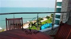 Condominium for rent at Naklua in Ananya showing the balcony views