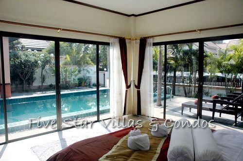 House for rent Bangsaray showing the master bedroom view