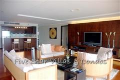 Condominium for sale on Pattaya Beach at NORTHSHORE showing sitting by the TV