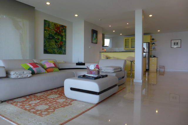 Condominium For Sale Naklua showing the living area and kitchen Condominium For Sale Naklua showing the living area and kitchen