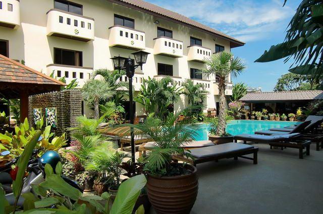 Serviced Apartments For Sale Pattaya showing the pool and terraces
