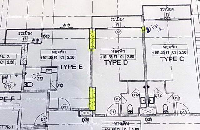 Condominium For Sale Naklua showing the floor plan Condominium For Sale Naklua showing the floor plan