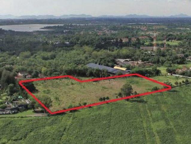 Land for sale in Pattaya showing the plot Land for sale in Pattaya showing the plot