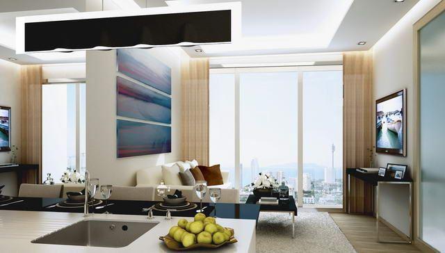 Condominium For Sale Pratumnak looking from the kitchen concept Condominium For Sale Pratumnak looking from the kitchen concept