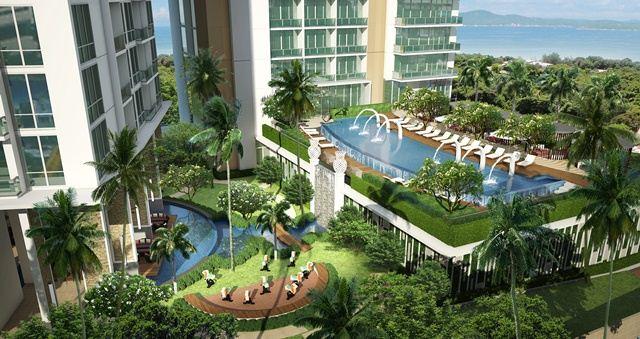 Condominium For Sale Pratumnak showing the pool concept Condominium For Sale Pratumnak showing the pool concept