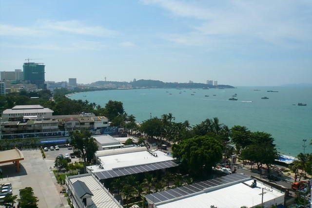 Condominium for sale in Pattaya showing the view south Condominium for sale in Pattaya showing the view south