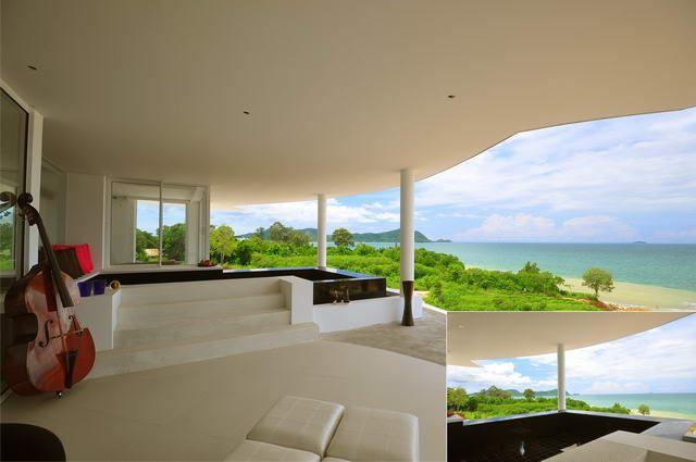 Condominium for sale Na Jomtien showing the terrace concept Condominium for sale Na Jomtien showing the terrace concept