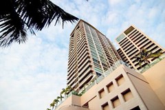 Condominium for rent in Northshore Pattaya Beach showing the building 