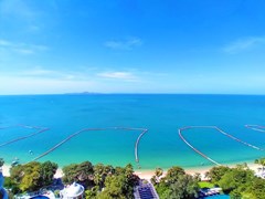 Condominium for rent Wong Amat Pattaya showing the sea view 