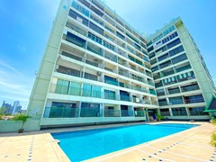 Condominium for rent Pratumnak Pattaya showing the communal pool 