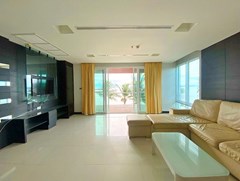 Condominium for Sale Naklua Ananya showing the living area and balcony 