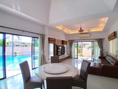 House for sale Pattaya showing the dining and living areas 