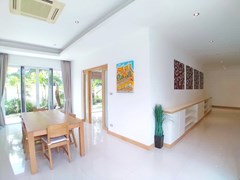 House for rent at The Vineyard Pattaya showing the dining area and built-in cabinets 