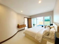House for sale Bangsaray beach showing the master bedroom 