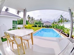House for sale Huay Yai Pattaya showing the terrace view