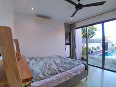 House for sale Pattaya showing the second bedroom pool view 