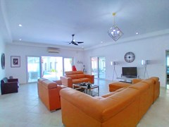 House for sale Pratumnak Pattaya showing the living area and terrace 