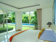 House for sale The Vineyard Pattaya showing the second bedroom pool view 
