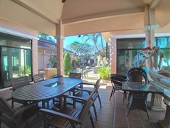 House for sale East Pattaya showing the covered terrace 