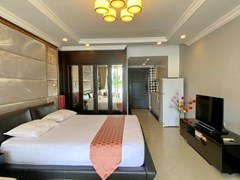 Condominium for rent Pattaya showing the sleeping area