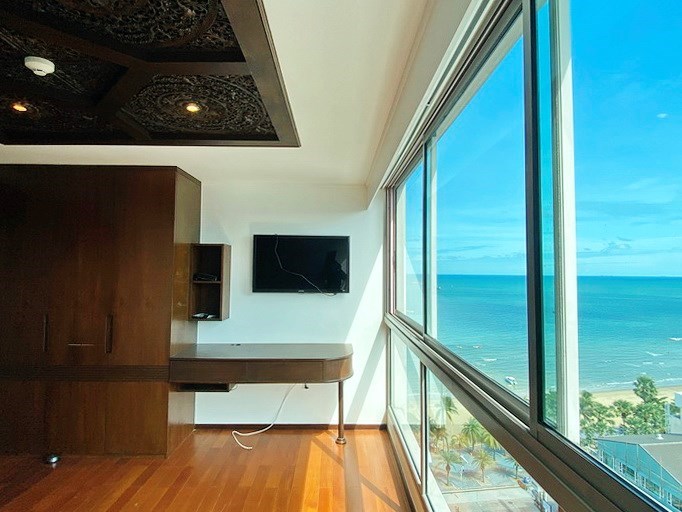 Condominium for rent in Northshore Pattaya Beach showing the second bedroom with  north view