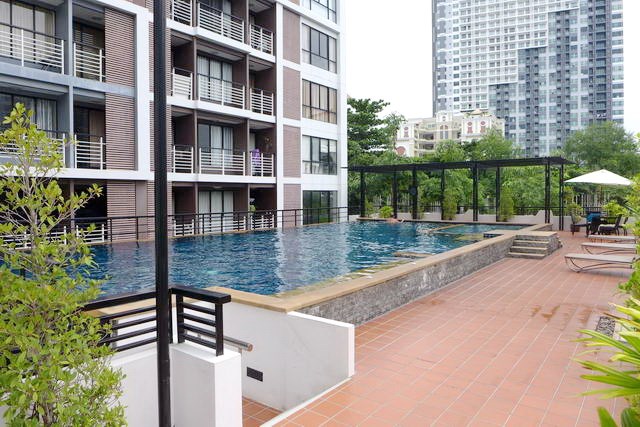 Condominium for Rent Pattaya showing the Condominium and swimming pool Condominium for Rent Pattaya showing the Condominium and swimming pool