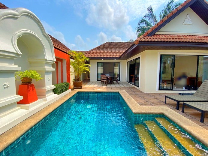 House for rent Jomtien showing the private pool  