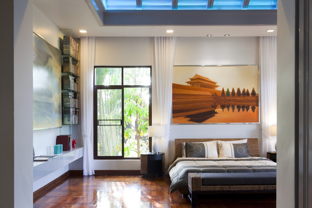 House for sale Na Jomtien Pattaya showing the master bedroom House for sale Na Jomtien Pattaya showing the master bedroom