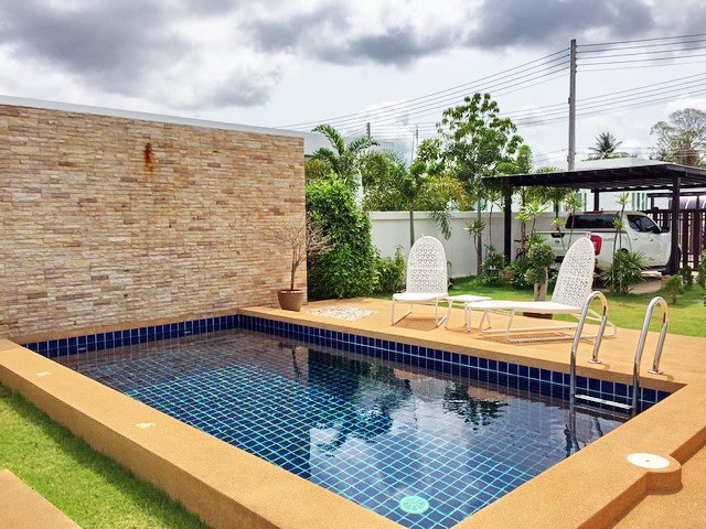 House for Sale Silverlake Pattaya showing the private pool House for Sale Silverlake Pattaya showing the private pool