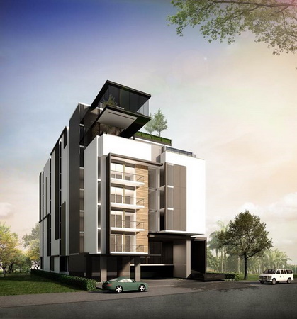 Rising Place Pratumnak Pattaya showing the condominium building Rising Place Pratumnak Pattaya showing the condominium building