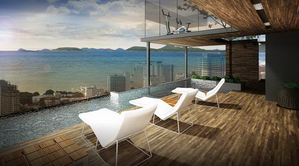Rising Place Pratumnak Pattaya showing the pool deck Rising Place Pratumnak Pattaya showing the pool deck