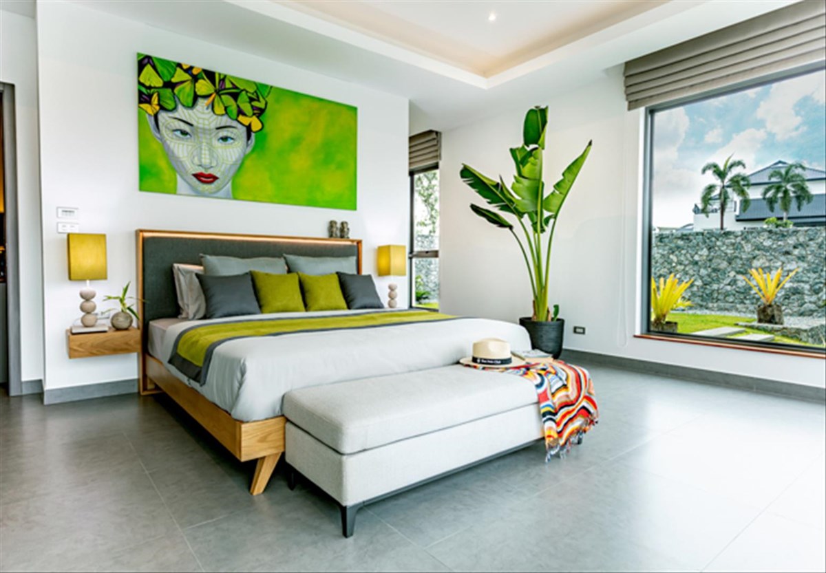 The Plantation Estates Pattaya showing the master bedroom