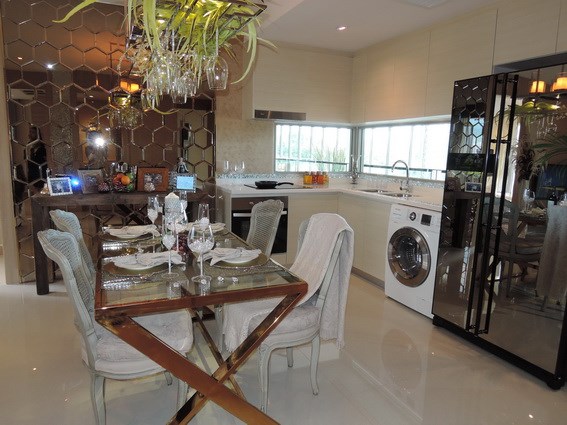 The Riviera Jomtien showing the dining kitchen areas