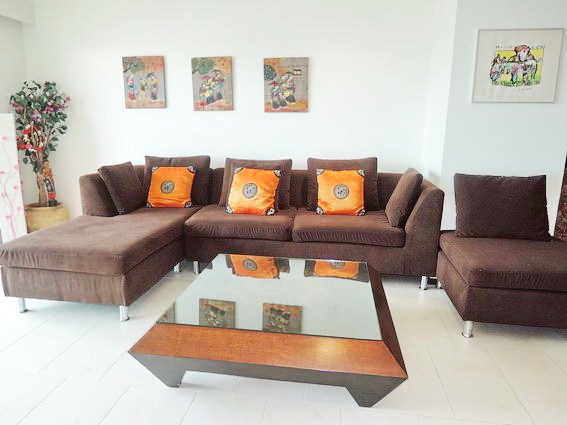Condominium for rent in Northshore Pattaya showing the living area
