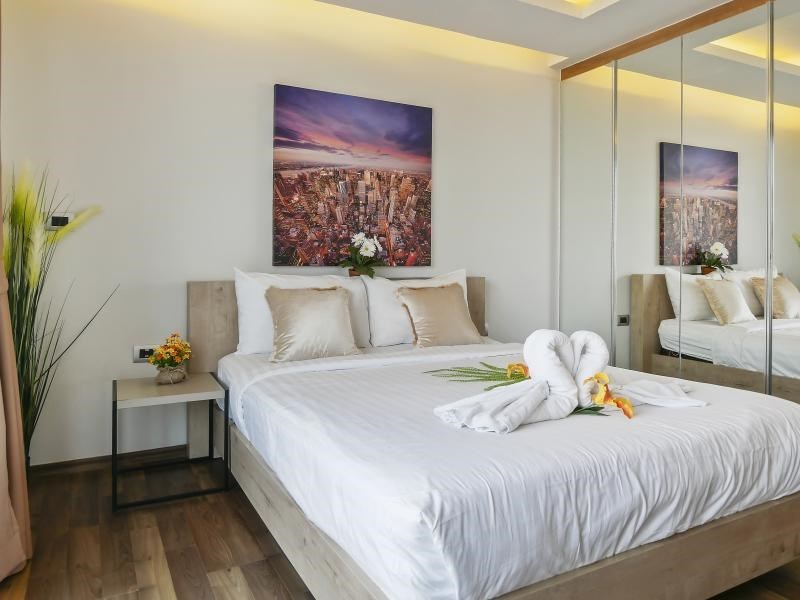 Condominium for sale Pratumnak showing the sleeping area Condominium for sale Pratumnak showing the sleeping area