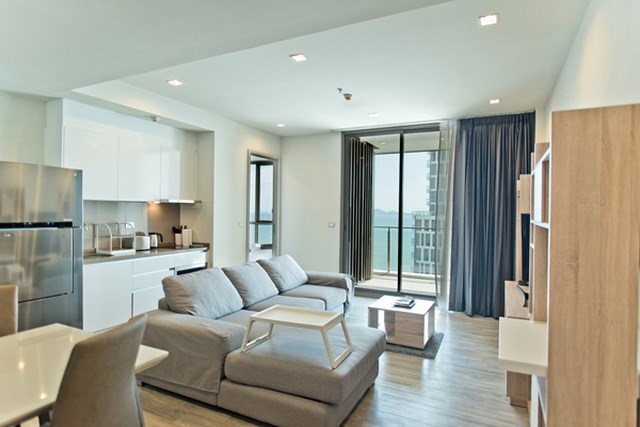 Condominium for sale Wongamat Pattaya showing the living room Condominium for sale Wongamat Pattaya showing the living room