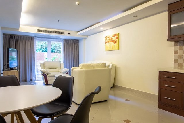 Condominium for sale Pattaya showing the dining and living areas  