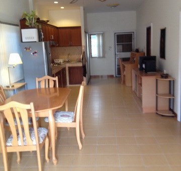 House for rent East Pattaya showing the dining, office and kitchen House for rent East Pattaya showing the dining, office and kitchen