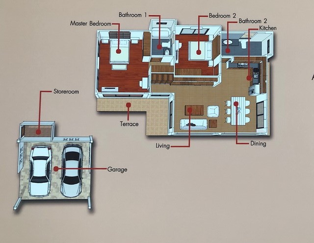 House for sale Huay Yai Pattaya showing the floor plan House for sale Huay Yai Pattaya showing the floor plan